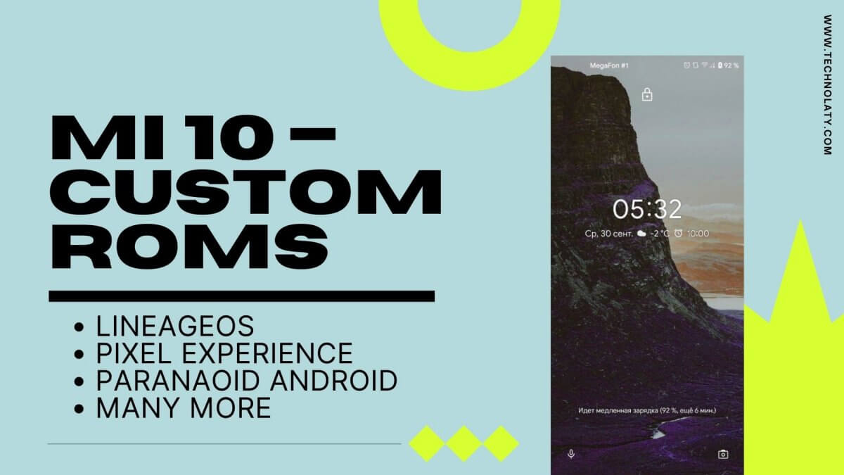 custom roms for mi 10