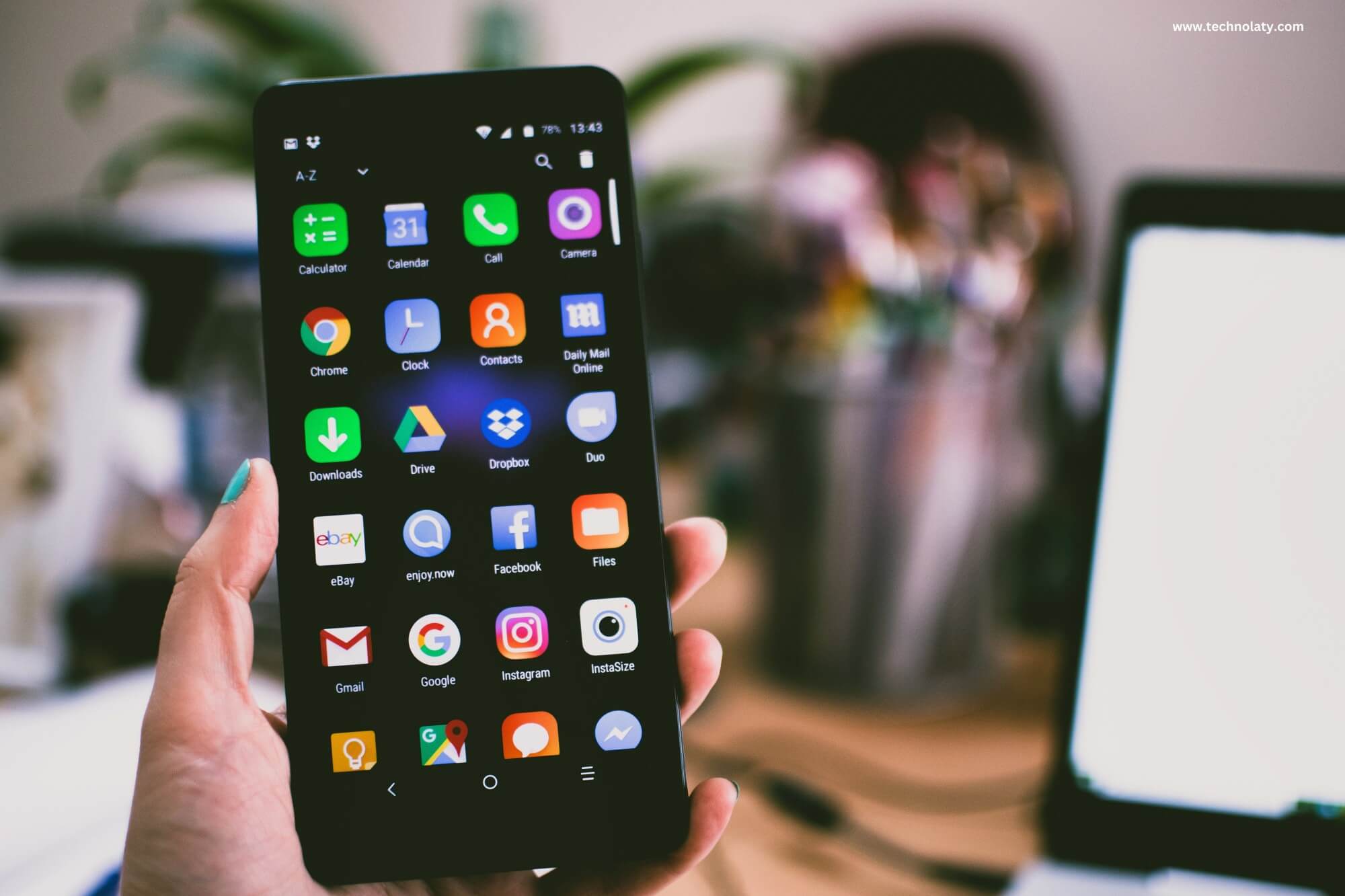Collage of smartphone screens displaying popular Android apps